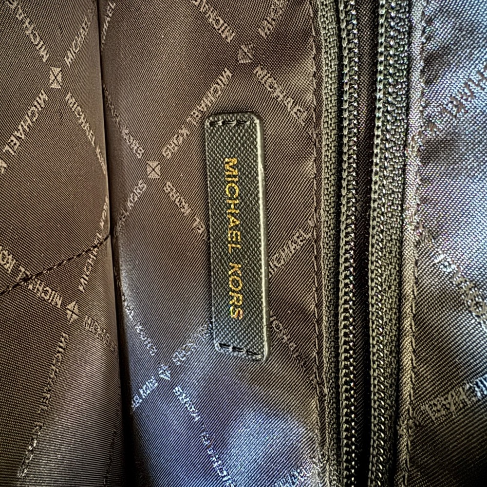 MICHAEL Michael Kors Black Tote with Gold Accents - Picture 4 of 4